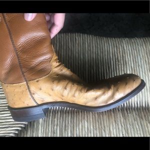 Justin roper boots genuine ostrich